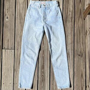 Vtg 1980's Guess George Marciano High Waist Mom Jeans Light Wash USA 28 x 31
